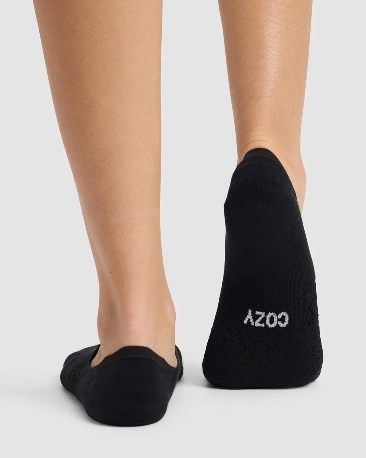 image:imageCozy Earth Essential No Show Socks for Women And Men  Soft Cotton Low Cut Socks  Heel Grip amp Blister Protection  4 PackBlack