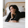 image:imageCozy Earth 100 Viscose From Bamboo Long Sleeve Pajama Set For Women  ButtonUp SleepwearBlack