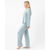 image:imageCozy Earth 100 Viscose From Bamboo Long Sleeve Pajama Set For Women  ButtonUp SleepwearBrook