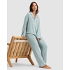 image:imageCozy Earth 100 Viscose From Bamboo Long Sleeve Pajama Set For Women  ButtonUp SleepwearBrook