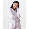 image:imageCozy Earth 100 Viscose From Bamboo Long Sleeve Pajama Set For Women  ButtonUp SleepwearLilac