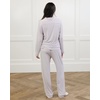 image:imageCozy Earth 100 Viscose From Bamboo Long Sleeve Pajama Set For Women  ButtonUp SleepwearLilac