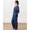 image:imageCozy Earth 100 Viscose From Bamboo Long Sleeve Pajama Set For Women  ButtonUp SleepwearNavy
