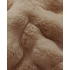 image:imageCozy Earth Bubble Cuddle Blanket  Faux Fur UltraSoft Luxury Throw Blanket  Comfortably Weighted Design for Lounging or Sharing  Machine Washable  Oversized Throw 80 x 60  CremeWalnut