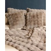 image:imageCozy Earth Bubble Cuddle Blanket  Faux Fur UltraSoft Luxury Throw Blanket  Comfortably Weighted Design for Lounging or Sharing  Machine Washable  Oversized Throw 80 x 60  CremeWalnut