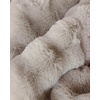 image:imageCozy Earth Bubble Cuddle Blanket  Faux Fur UltraSoft Luxury Throw Blanket  Comfortably Weighted Design for Lounging or Sharing  Machine Washable  Oversized Throw 80 x 60  CremeLight Grey
