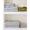 image:imageCozy Earth Complete Luxe Bath Bundle  60 Cotton 40 Viscose from Bamboo  Quick Dry amp Plush Cotton Bath Towel Set  4 Washcloths 2 Hand Towels 2 Bath Towels 2 Bath Sheets  Harbor MistHarbor Mist