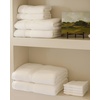 image:imageCozy Earth Complete Luxe Bath Bundle  60 Cotton 40 Viscose from Bamboo  Quick Dry amp Plush Cotton Bath Towel Set  4 Washcloths 2 Hand Towels 2 Bath Towels 2 Bath Sheets  Harbor MistWhite