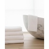image:imageCozy Earth Complete Ribbed Terry Bath Bundle  60 Cotton 40 Viscose from Bamboo  Soft amp Absorbent Cotton Bath Towel Set  4 Washcloths 2 Hand Towels 2 Bath Towels 2 Bath Sheets  LaurelWhite
