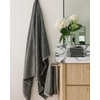 image:imageCozy Earth Complete Ribbed Terry Bath Bundle  60 Cotton 40 Viscose from Bamboo  Soft amp Absorbent Cotton Bath Towel Set  4 Washcloths 2 Hand Towels 2 Bath Towels 2 Bath Sheets  LaurelCharcoal