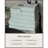 image:imageCozy Earth Complete Ribbed Terry Bath Bundle  60 Cotton 40 Viscose from Bamboo  Soft amp Absorbent Cotton Bath Towel Set  4 Washcloths 2 Hand Towels 2 Bath Towels 2 Bath Sheets  LaurelLaurel