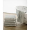 image:imageCozy Earth Complete Ribbed Terry Bath Bundle  60 Cotton 40 Viscose from Bamboo  Soft amp Absorbent Cotton Bath Towel Set  4 Washcloths 2 Hand Towels 2 Bath Towels 2 Bath Sheets  LaurelLight Grey