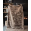image:imageCozy Earth Cuddle Blanket  Faux Fur UltraSoft Luxury Throw Blanket  Thick amp Cozy Oversized Design for Lounging or Sharing  Machine Washable  Oversize Throw 80 x 60 WalnutWalnut