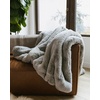 image:imageCozy Earth Cuddle Blanket  Faux Fur UltraSoft Luxury Throw Blanket  Thick amp Cozy Oversized Design for Lounging or Sharing  Machine Washable  Oversize Throw 80 x 60 WalnutDove Grey