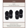 image:imageCozy Earth Essential Ankle Socks for Women and Men  Soft Cotton Socks 2 Pack Set  Blister Cushion Heel amp Arch SupportBlack