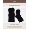 image:imageCozy Earth Essential Calf Socks for Women and Men  Soft Mercerized Cotton Crew Socks 2Pack Set  Heel amp Arch SupportBlack