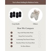 image:imageCozy Earth Essential No Show Socks for Women And Men  Soft Cotton Low Cut Socks  Heel Grip amp Blister Protection  4 PackBlack