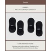 image:imageCozy Earth Essential No Show Socks for Women And Men  Soft Cotton Low Cut Socks  Heel Grip amp Blister Protection  4 PackBlack