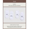 image:imageCozy Earth Essential No Show Socks for Women And Men  Soft Cotton Low Cut Socks  Heel Grip amp Blister Protection  4 PackWhite