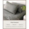 image:imageCozy Earth Luxury Bed Sheet Set  100 Viscose from Bamboo Fabric UltraSoft amp Breathable Fits Regular amp Deep Pocket Mattresses up to 20  4 Pieces King Sheet Set WhiteDove Grey