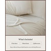 image:imageCozy Earth Luxury Bed Sheet Set  100 Viscose from Bamboo Fabric UltraSoft amp Breathable Fits Regular amp Deep Pocket Mattresses up to 20  4 Pieces King Sheet Set WhiteCream