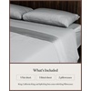 image:imageCozy Earth Luxury Bed Sheet Set  100 Viscose from Bamboo Fabric UltraSoft amp Breathable Fits Regular amp Deep Pocket Mattresses up to 20  4 Pieces King Sheet Set WhiteGray
