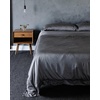 image:imageCozy Earth Luxury Bed Sheet Set  100 Viscose from Bamboo Fabric UltraSoft amp Breathable Fits Regular amp Deep Pocket Mattresses up to 20  4 Pieces King Sheet Set WhiteCharcoal Grey