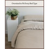 image:imageCozy Earth Luxury Duvet Cover Queen  100 Viscose from Bamboo  UltraSoft Cooling amp Lightweight Duvet Cover  TemperatureRegulating Bedding with Concealed Zip amp Interior Snap Closures  WhiteDriftwood