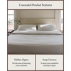 image:imageCozy Earth Luxury Duvet Cover Queen  100 Viscose from Bamboo  UltraSoft Cooling amp Lightweight Duvet Cover  TemperatureRegulating Bedding with Concealed Zip amp Interior Snap Closures  WhiteLight Grey