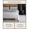 image:imageCozy Earth Luxury Duvet Cover Queen  100 Viscose from Bamboo  UltraSoft Cooling amp Lightweight Duvet Cover  TemperatureRegulating Bedding with Concealed Zip amp Interior Snap Closures  WhiteDove Grey