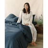 image:imageCozy Earth Luxury Duvet Cover Queen  100 Viscose from Bamboo  UltraSoft Cooling amp Lightweight Duvet Cover  TemperatureRegulating Bedding with Concealed Zip amp Interior Snap Closures  WhitePacific Blue