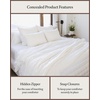 image:imageCozy Earth Luxury Duvet Cover Queen  100 Viscose from Bamboo  UltraSoft Cooling amp Lightweight Duvet Cover  TemperatureRegulating Bedding with Concealed Zip amp Interior Snap Closures  WhiteWhite