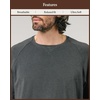 image:imageCozy Earth Mens Pullover Crew Neck Sweatshirt  Lightweight Viscose from Bamboo BlendCharcoal
