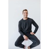 image:imageCozy Earth Mens Pullover Crew Neck Sweatshirt  Lightweight Viscose from Bamboo BlendCharcoal