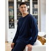 image:imageCozy Earth Mens Pullover Crew Neck Sweatshirt  Lightweight Viscose from Bamboo BlendNavy