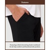 image:imageCozy Earth Mens StretchKnit Pajama Shorts  Breathable Temperature Regulating 95 Viscose from Bamboo BlendBlack