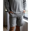 image:imageCozy Earth Mens StretchKnit Pajama Shorts  Breathable Temperature Regulating 95 Viscose from Bamboo BlendHeather Grey
