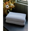 image:imageCozy Earth Nantucket 60 Cotton 40 Viscose from Bamboo Bath Sheet  600 GSM Plush amp FastDrying with Rice Weave Pattern  2 Pack 40 x 65 Luxury Bath Sheet  Light GreyHeathered Harbor Mist
