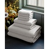 image:imageCozy Earth Nantucket 60 Cotton 40 Viscose from Bamboo Bath Sheet  600 GSM Plush amp FastDrying with Rice Weave Pattern  2 Pack 40 x 65 Luxury Bath Sheet  Light GreyHeathered Light Grey