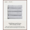 image:imageCozy Earth Nantucket 60 Cotton 40 Viscose from Bamboo Bath Sheet  600 GSM Plush amp FastDrying with Rice Weave Pattern  2 Pack 40 x 65 Luxury Bath Sheet  Light GreyHeathered Harbor Mist