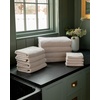 image:imageCozy Earth Nantucket 60 Cotton 40 Viscose from Bamboo Bath Sheet  600 GSM Plush amp FastDrying with Rice Weave Pattern  2 Pack 40 x 65 Luxury Bath Sheet  Light GreyHeathered Sand
