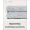 image:imageCozy Earth Nantucket 60 Cotton 40 Viscose from Bamboo Bath Sheet  600 GSM Plush amp FastDrying with Rice Weave Pattern  2 Pack 40 x 65 Luxury Bath Sheet  Light GreyHeathered Harbor Mist