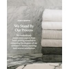 image:imageCozy Earth Ribbed Bath Towel Set  60 Cotton 40 Viscose from Bamboo Bathroom Towels  Soft amp Absorbent Textured Ribbed Pattern  2 Pack Light GreyCharcoal