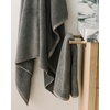 image:imageCozy Earth Ribbed Bath Towel Set  60 Cotton 40 Viscose from Bamboo Bathroom Towels  Soft amp Absorbent Textured Ribbed Pattern  2 Pack Light GreyCharcoal