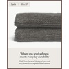 image:imageCozy Earth Ribbed Bath Towel Set  60 Cotton 40 Viscose from Bamboo Bathroom Towels  Soft amp Absorbent Textured Ribbed Pattern  2 Pack Light GreyCharcoal