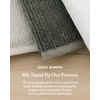 image:imageCozy Earth Ribbed Bath Towel Set  60 Cotton 40 Viscose from Bamboo Bathroom Towels  Soft amp Absorbent Textured Ribbed Pattern  2 Pack Light GreyLight Grey