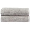 image:imageCozy Earth Ribbed Bath Towel Set  60 Cotton 40 Viscose from Bamboo Bathroom Towels  Soft amp Absorbent Textured Ribbed Pattern  2 Pack Light GreyLight Grey