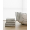 image:imageCozy Earth Ribbed Bath Towel Set  60 Cotton 40 Viscose from Bamboo Bathroom Towels  Soft amp Absorbent Textured Ribbed Pattern  2 Pack Light GreyLight Grey
