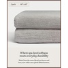 image:imageCozy Earth Ribbed Bath Towel Set  60 Cotton 40 Viscose from Bamboo Bathroom Towels  Soft amp Absorbent Textured Ribbed Pattern  2 Pack Light GreyLight Grey