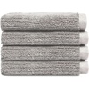 image:imageCozy Earth Ribbed Bath Towel Set  60 Cotton 40 Viscose from Bamboo Bathroom Towels  Soft amp Absorbent Textured Ribbed Pattern  2 Pack Light GreyLight Grey